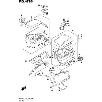 SIDE BAG (VL1500TL9 E33)