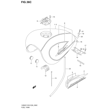 FUEL TANK (MODEL Y %F.NO.103782)