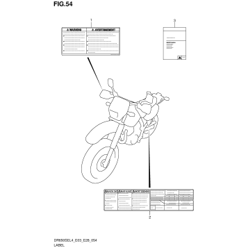 LABEL (DR650SEL4 E28)