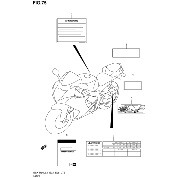 LABEL (GSX-R600L4 E33)