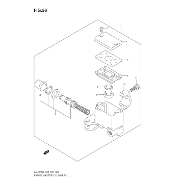 FRONT MASTER CYLINDER (MODEL K7)