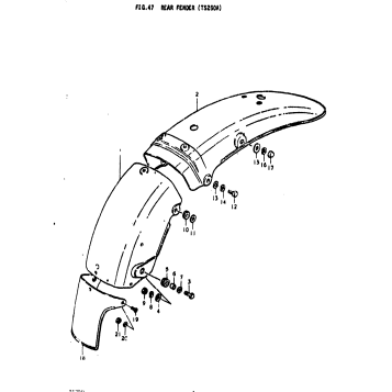 REAR FENDER (TS250A)