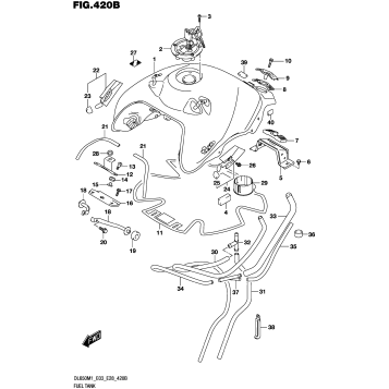 FUEL TANK (DL650A:(E03,E28))