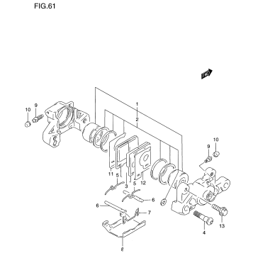 REAR CALIPER (GSF1200SV/SW/SX/SY)