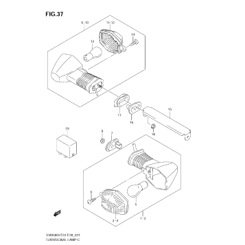 TURNSIGNAL LAMP (SV650SK8/SAK8)