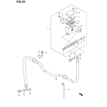 CLUTCH MASTER CYLINDER (GSF1200SK1/SK2/SK3/SK4/SK5/SZK5)