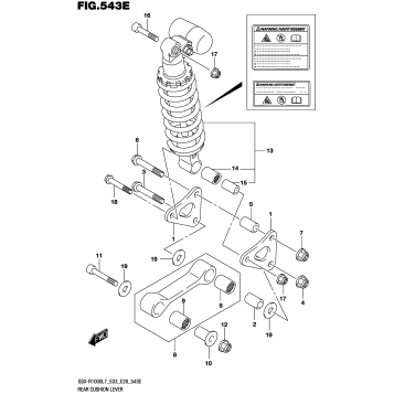 REAR CUSHION LEVER (GSX-R1000AL7 E28)