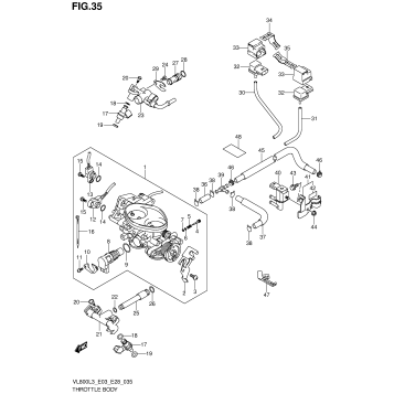 THROTTLE BODY (VL800TL3 E33)