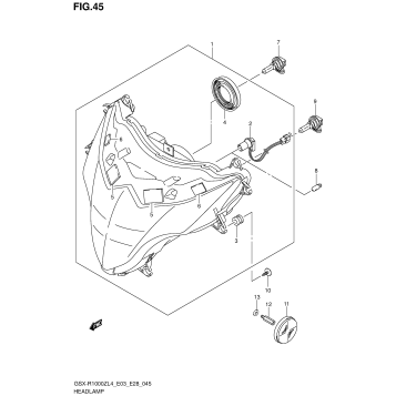 HEADLAMP (GSX-R1000ZL4 E33)