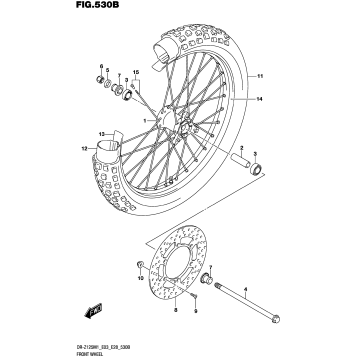 FRONT WHEEL (DR-Z125L)