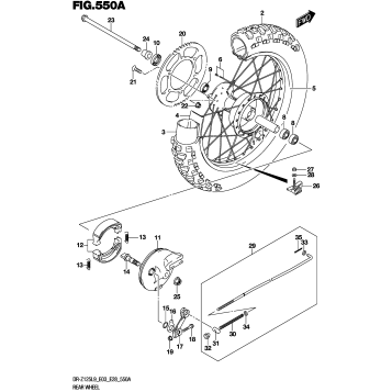 REAR WHEEL (DR-Z125L9 E28)
