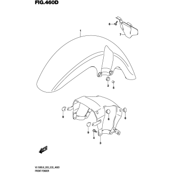 FRONT FENDER (VL1500TL9 E33)
