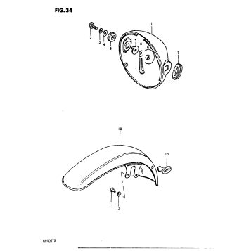 HEADLAMP HOUSING - FRONT FENDER