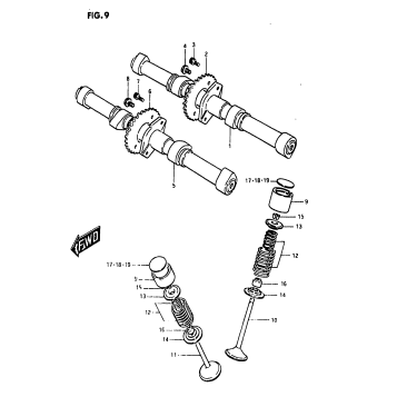CAM SHAFT-VALVE