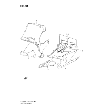 UNDER COWLING  (GS500FK8)