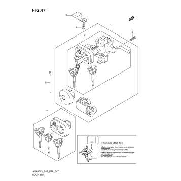 LOCK SET (AN650ZL3 E28)