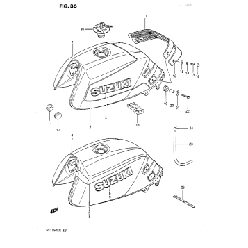 FUEL TANK (GS1150EF/EF2/EG)