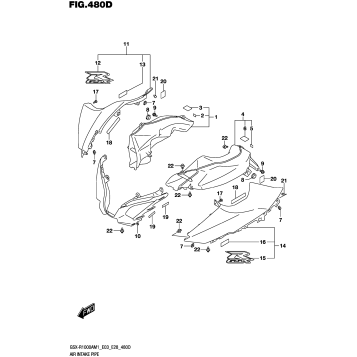 AIR INTAKE PIPE (GSX-R1000RZA)