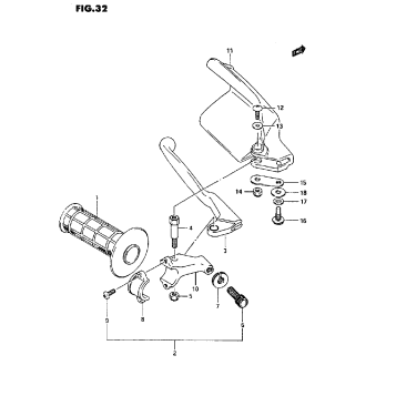 LEFT KNUCKLE COVER (MODEL K/L/M)