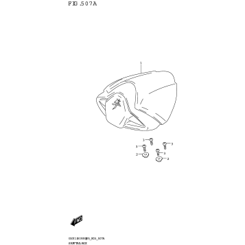 SEAT TAIL BOX (GSX1300RRQK:(E03,E33))