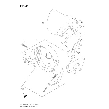 HEADLAMP HOUSING (SV1000K6 E33)