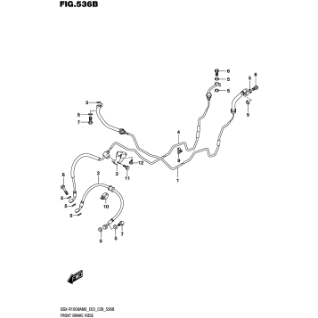 FRONT BRAKE HOSE (GSX-R1000RA,GSX-R1000RZA)