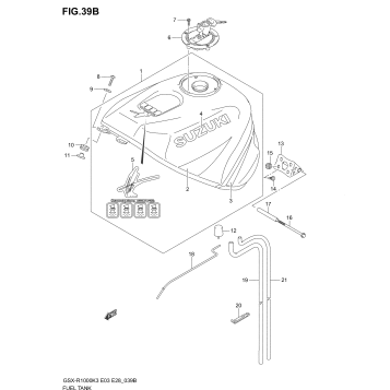 FUEL TANK (GSX-R1000ZK4 E3,E33)