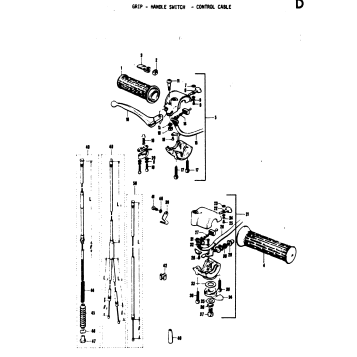 GRIP - HANDLE SWITCH - CONTROL CABLE