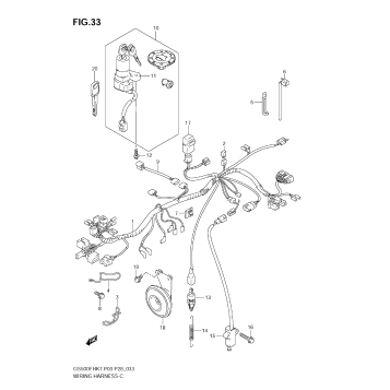 WIRING HARNESS (GS500H E28, E95)