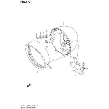 HEADLAMP HOUSING (VL1500BL4 E28)