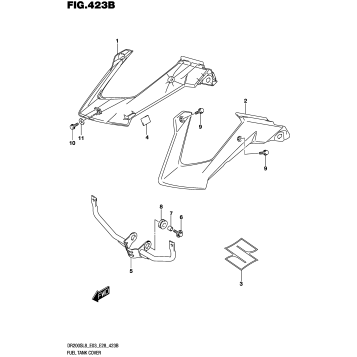 FUEL TANK COVER (YU1)