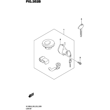 LOCK SET (VL1500BL9 E33)