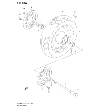 FRONT WHEEL (MODEL K2/K3/K4)