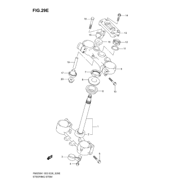 STEERING STEM (MODEL K6)