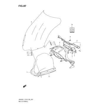 METER PANEL (AN400 L1 E3)