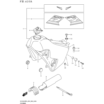 FUEL TANK (DR-Z400S:(E03 E28))