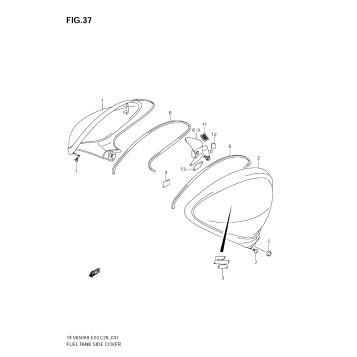 FUEL TANK SIDE COVER