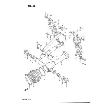 REAR SWINGING ARM (MODEL D)
