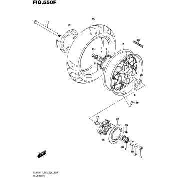 REAR WHEEL (DL650XAL7 E33)