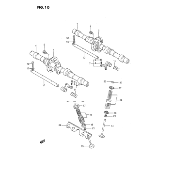 CAM SHAFT - VALVE (MODEL J/K/L/M)