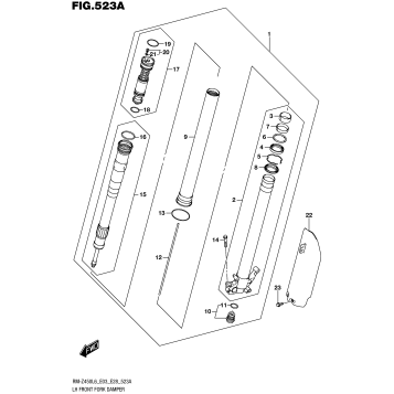 LH FRONT FORK DAMPER