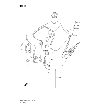 FUEL TANK (DR650SEL3 E28)