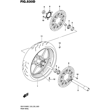 FRONT WHEEL (GSX-R1000RZL7 E03)