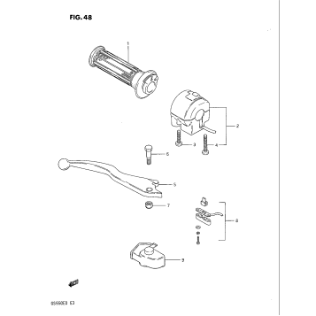 RIGHT HANDLE SWITCH (GS550ESD)