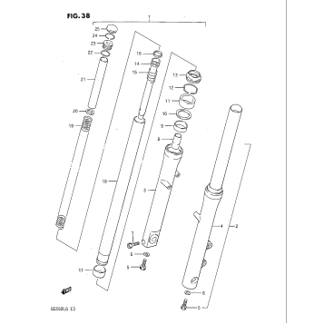 FRONT FORK (MODEL G)