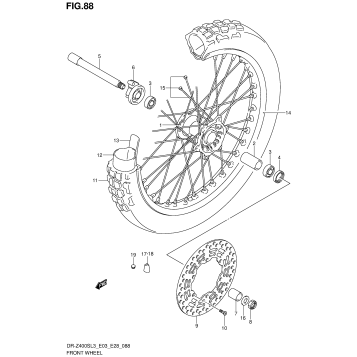 FRONT WHEEL (DR-Z400SL3 E28)