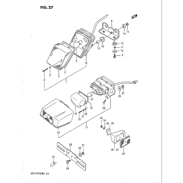 TAIL LAMP - LICENSE LAMP