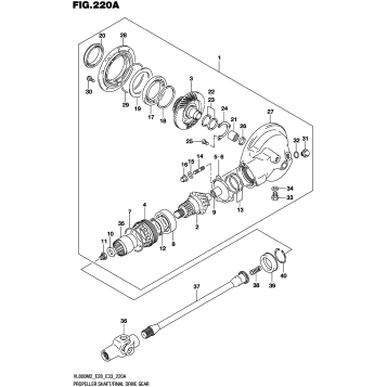 PROPELLER SHAFT/FINAL DRIVE GEAR