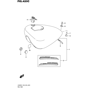 FUEL TANK (LS650BL7 E33)