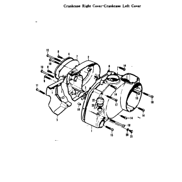 CRANKCASE RIGHT COVER-CRANKCASE LEFT COVER